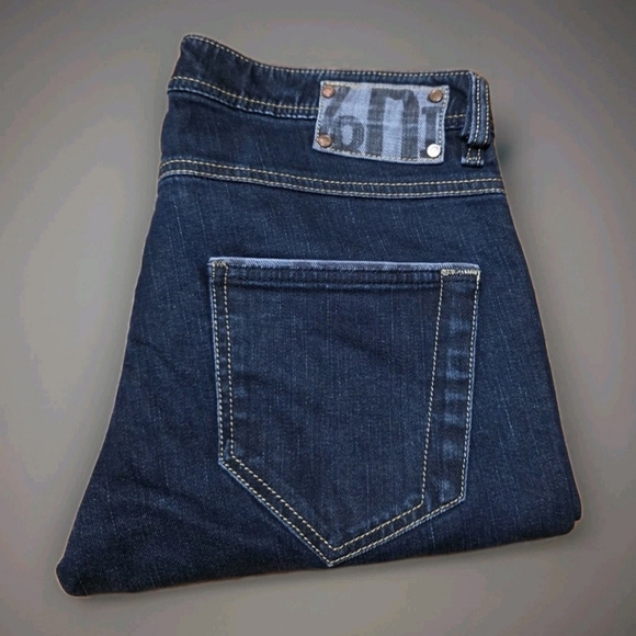 Diesel Floy Women's Slim Fit Jeans Size 29X32 Dark Blue Tapered Mid-Rise Denim - Picture 6 of 16